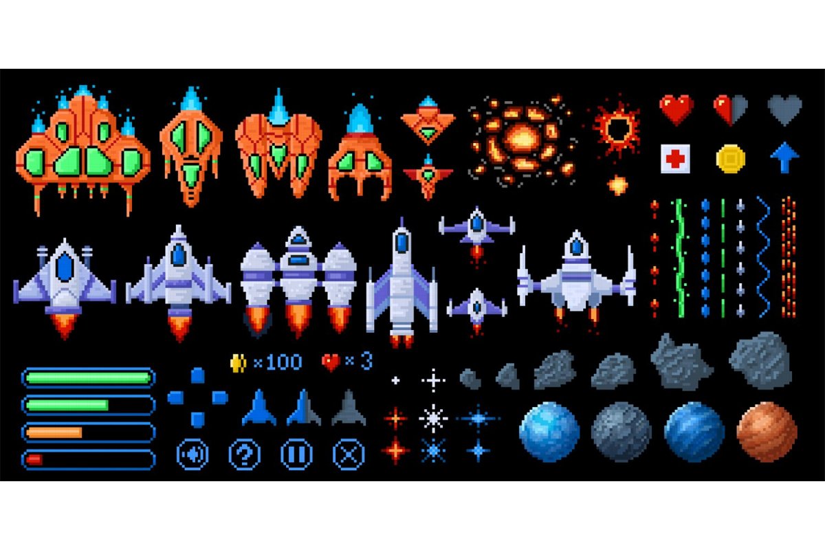 Asteroids video game